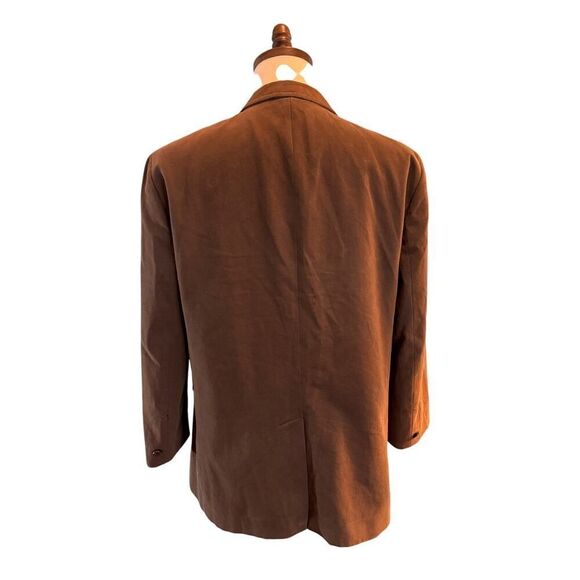 AX ARMANI EXCHANGE Sport Coat Blazer Single Vent Brown Cotton 1 Button Close XL - Picture 4 of 11